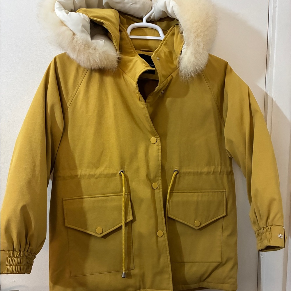 XIONGDAWANG Women’s Mustard Coat